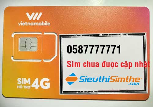 Sim 0587777771 - Sim Lục Quý giữa Vietnamobile