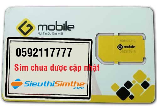 Sim 0592117777 - Sim Tứ Quý Gmobile