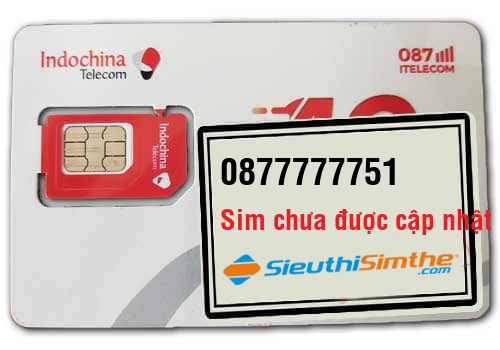 Sim 0877777751 - Sim Lục Quý giữa Itelecom