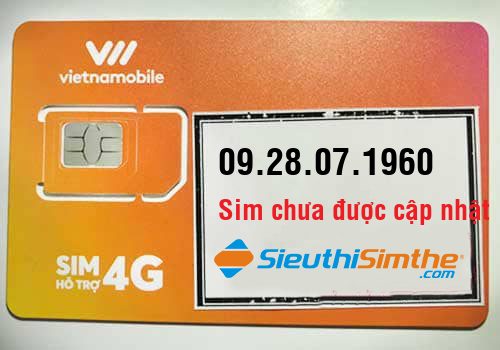 Sim 09.28.07.1960 - Sim Năm Sinh Vietnamobile