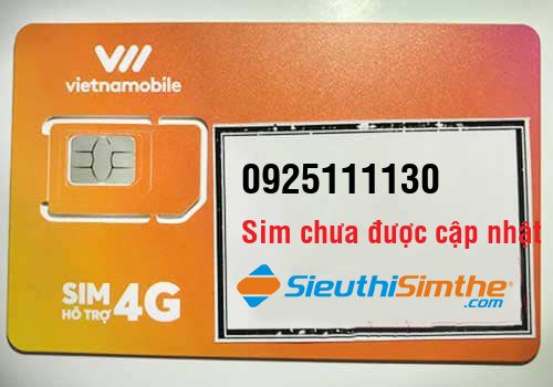 Sim 0925111130 - Sim Tứ Quý Giữa Vietnamobile
