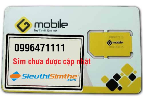 Sim 0996471111 - Sim Tứ Quý Gmobile