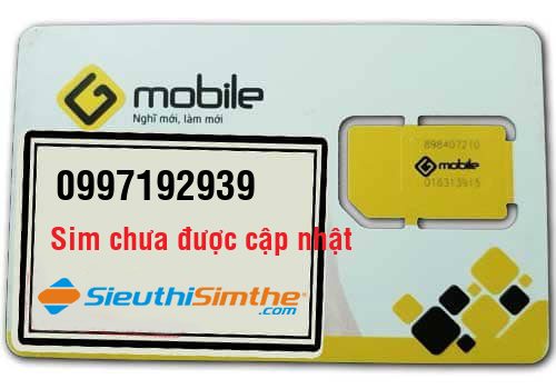 Sim 0997192939 - Sim Thần Tài Gmobile