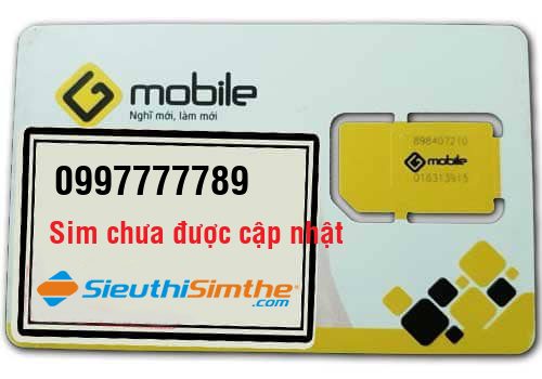 Sim 0997777789 - Sim Ngũ Quý giữa Gmobile