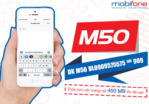 Cú pháp đăng ký gói cước M50 MobiFone nhận 6GB tốc độ cao