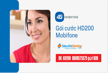 Gói cước HD200 Mobifone - Xem chi tiết ưu đãi & cách đăng ký