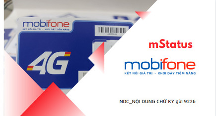 mStatus MobiFone – Cài đặt chữ ký cuộc gọi ấn tượng nhất