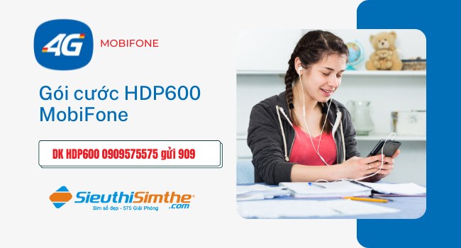 Gói cước HDP600 MobiFone khuyến mại 600 phút gọi nội mạng