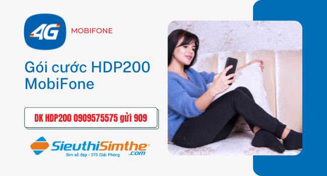 Gói cước HDP200 Mobifone miễn phí gọi nội mạng 200 Phút
