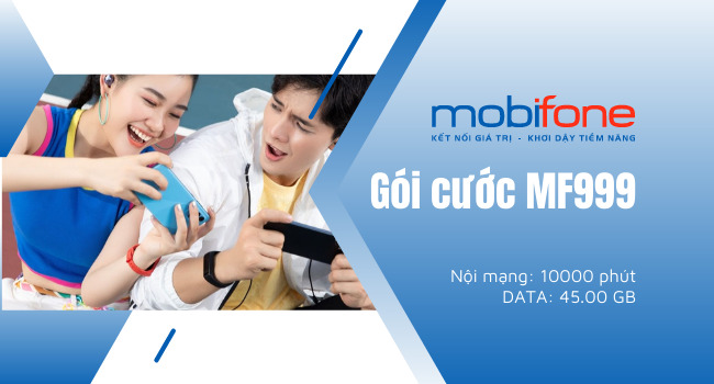 MF999 MobiFone với 10000 phút nội mạng miễn phí