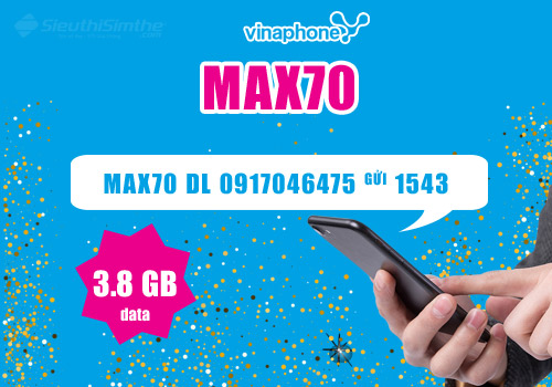 Gói cước Max70 VinaPhone
