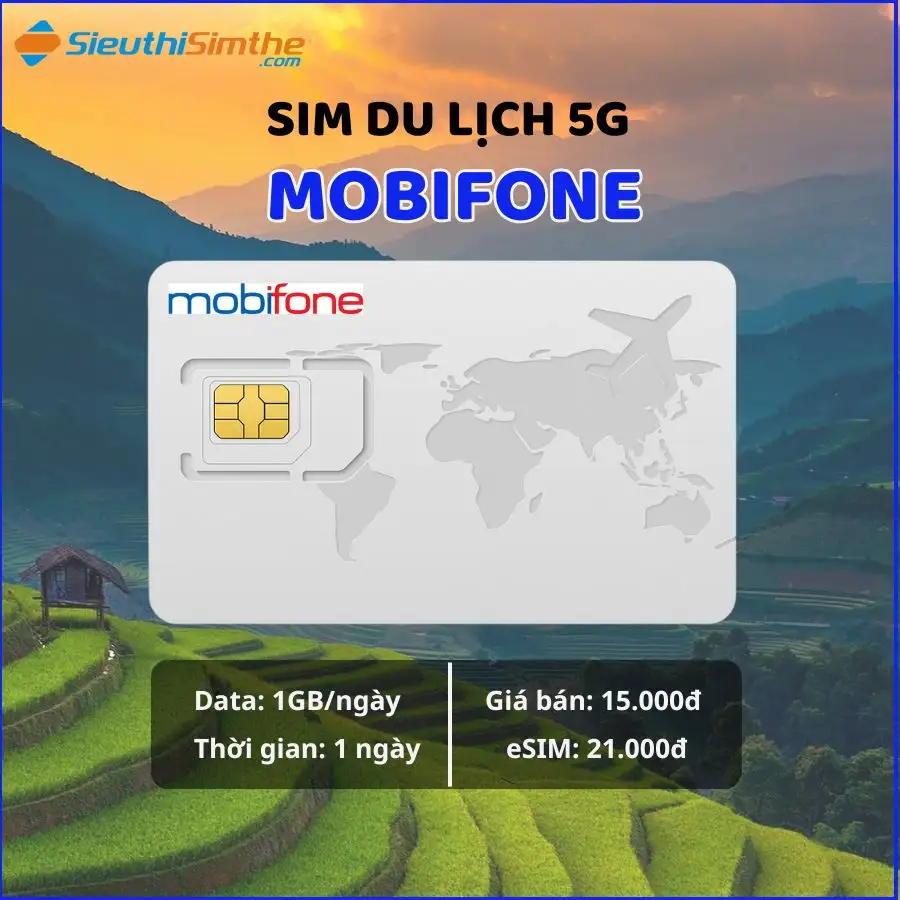 Sim du lịch MobiFone