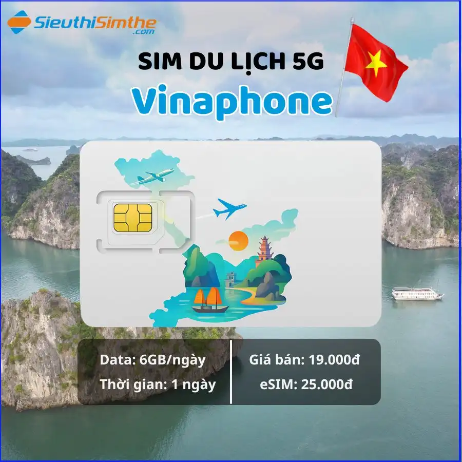Sim du lịch Vinaphone