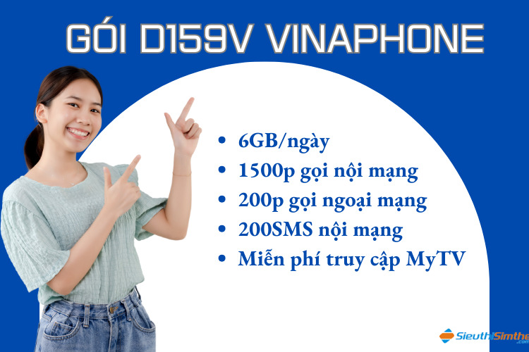 Ưu đãi của gói cước D159V VinaPhone